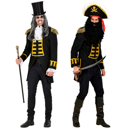 Veste Pirate Noir Hommes