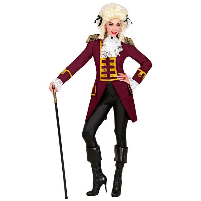 Veste Pirate Rouge Bordeaux Dames