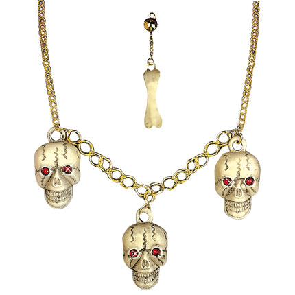 Ensemble d'accessoires d'Halloween Squelette 2 pièces