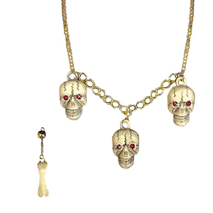 Ensemble d'accessoires d'Halloween Squelette 2 pièces