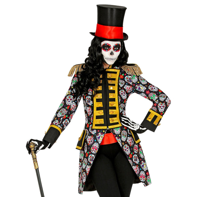 Veste Dia De Los Muertos Dames Néon