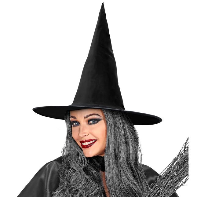 Chapeau de sorcière d'Halloween Point noir