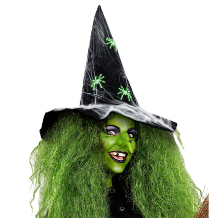 Chapeau de sorcière d'Halloween Araignées phosphorescentes