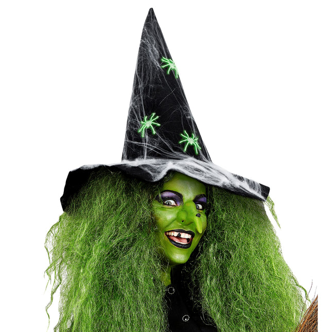 Chapeau de sorcière d'Halloween Araignées phosphorescentes