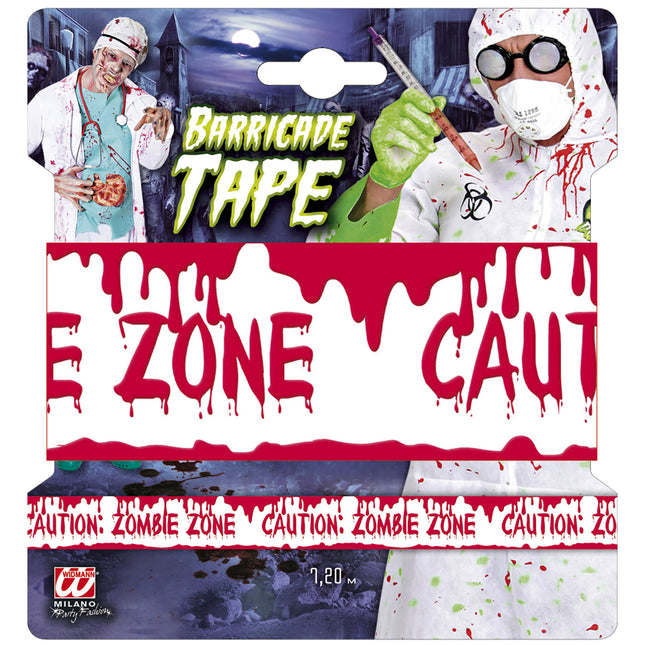 Halloween Afzetlint Zombie Zone 7.2m