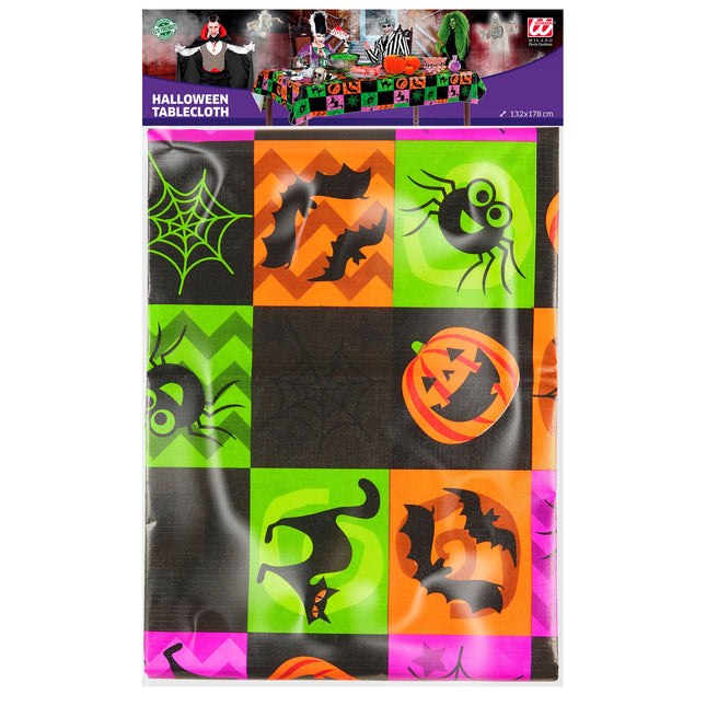 Nappe d'Halloween colorée néon 1.78m