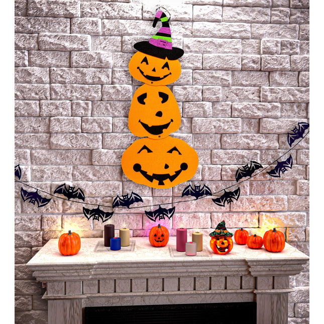Décoration murale d'Halloween Citrouille 60cm