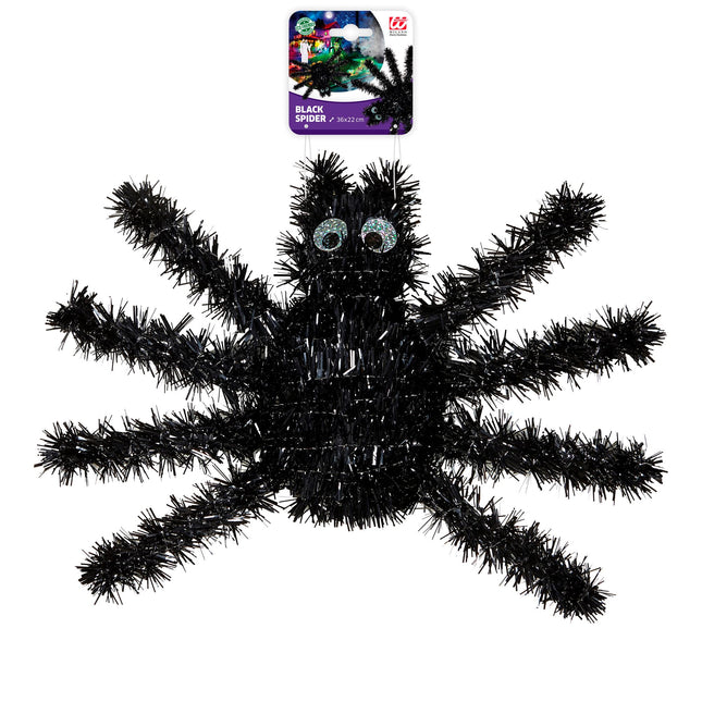 Fausse araignée noire 36cm
