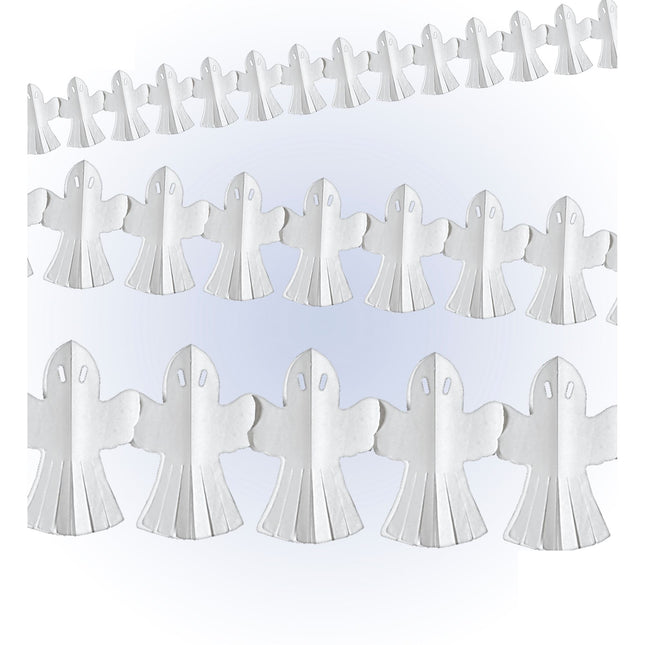 Guirlande d'Halloween Fantôme ignifugé 3m