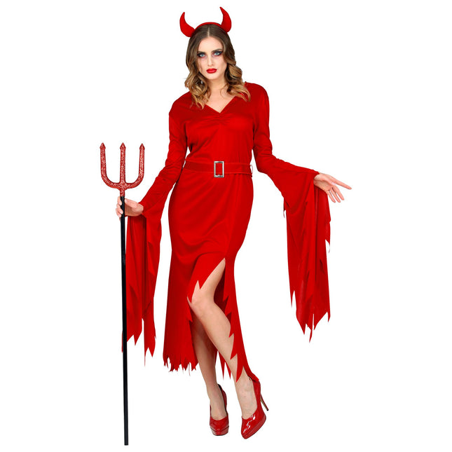 Robe d'Halloween Diable Rouge 2 pièces