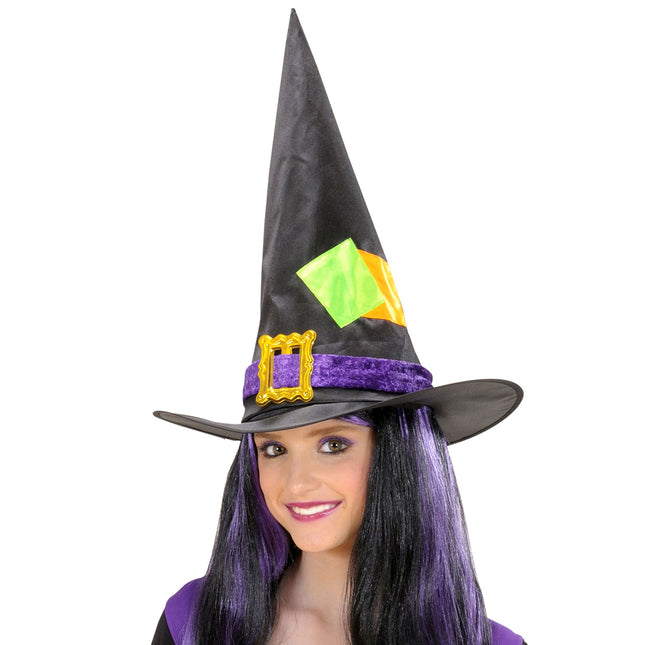 Chapeau de sorcière d'Halloween coloré