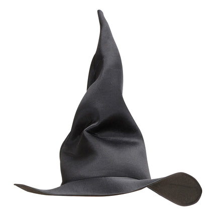 Chapeau de sorcière d'Halloween Noir Enfant froissé