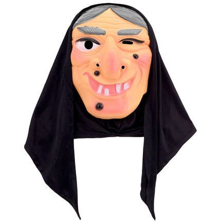 Masque d'Halloween Sorcière avec foulard