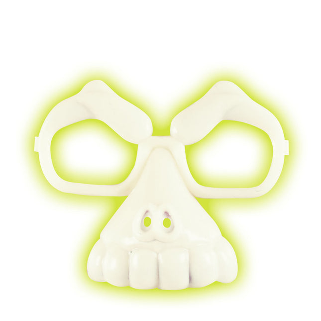 Lunettes d'Halloween Squelette phosphorescent dans le noir