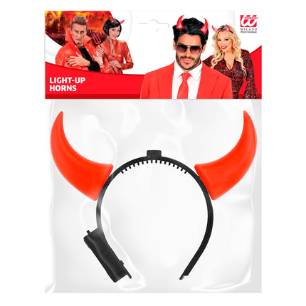 Bandeau d'Halloween Rouge Noir Diable