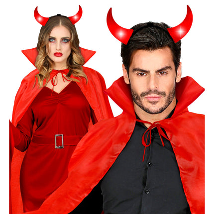 Bandeau d'Halloween Rouge Noir Diable