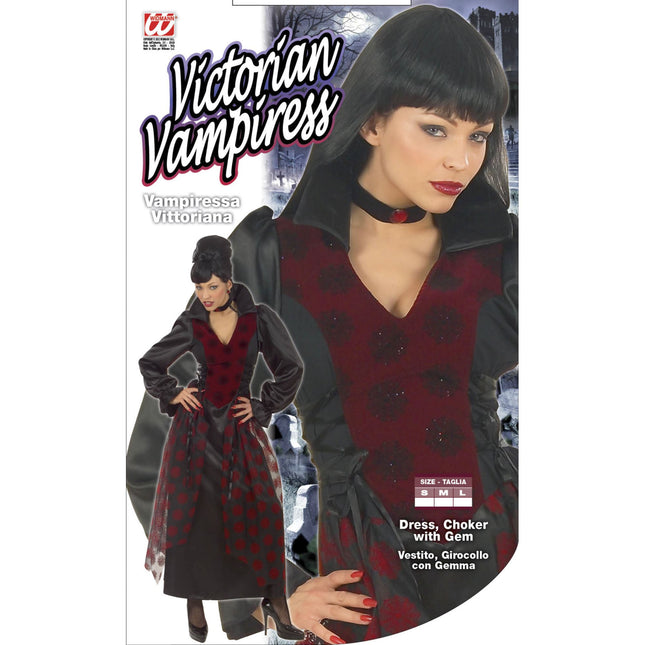 Robe d'Halloween Dames Vampire Victorienne