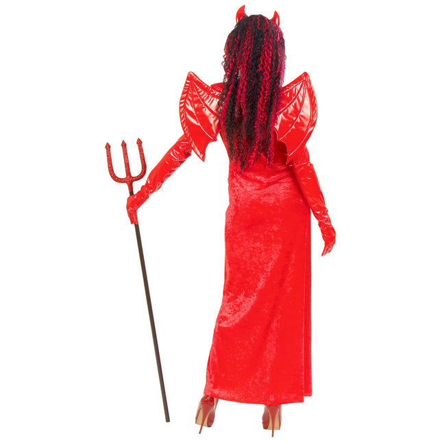 Robe d'Halloween Rouge Dames Deviless 3 pièces