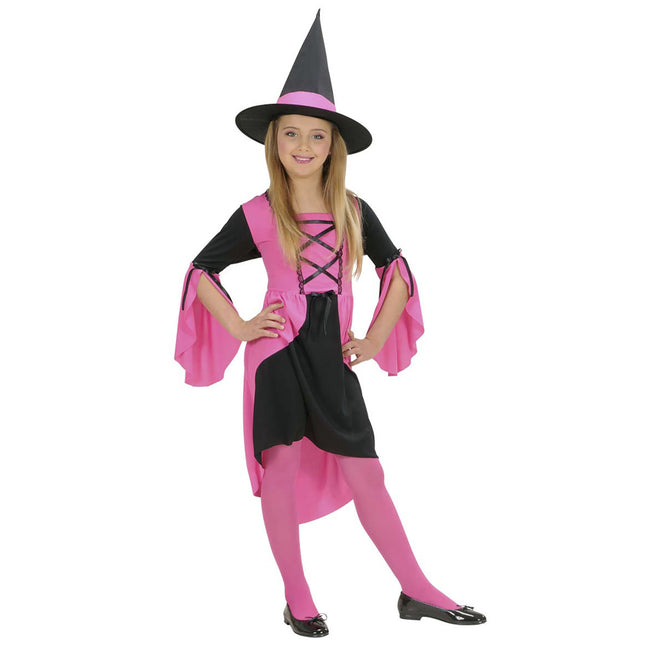 Robe d'Halloween sorcière rose
