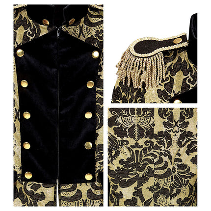 Veste Pirate Or Noir