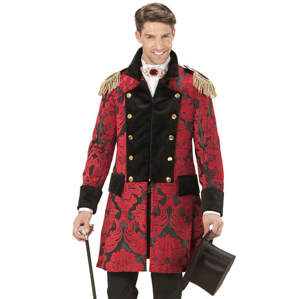 Veste Pirate Rouge Noir Hommes