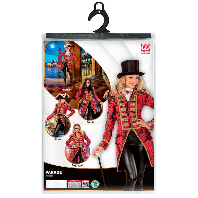 Veste Circus Rouge Or Dames
