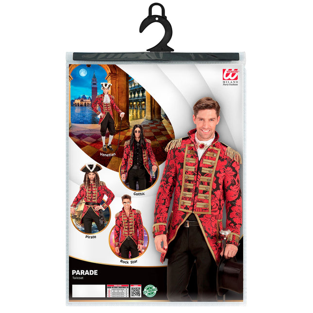 Veste Circus Rouge Or Hommes