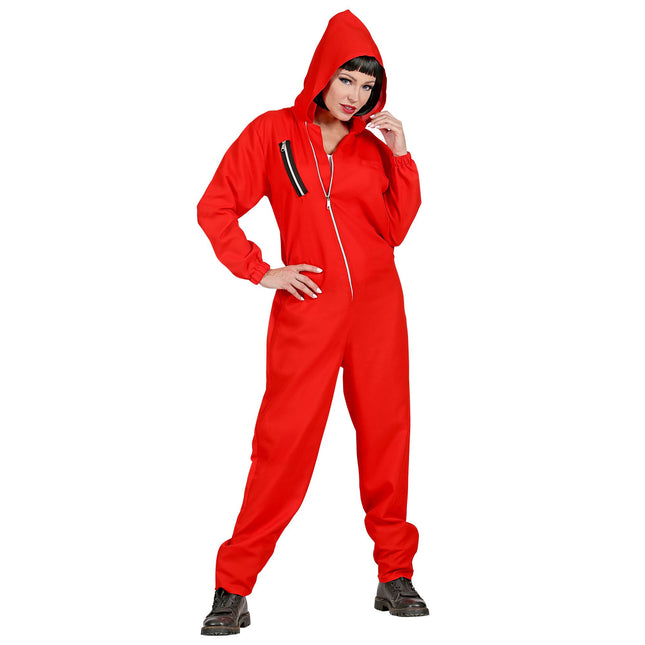 Costume d'Halloween Braqueur de banque rouge