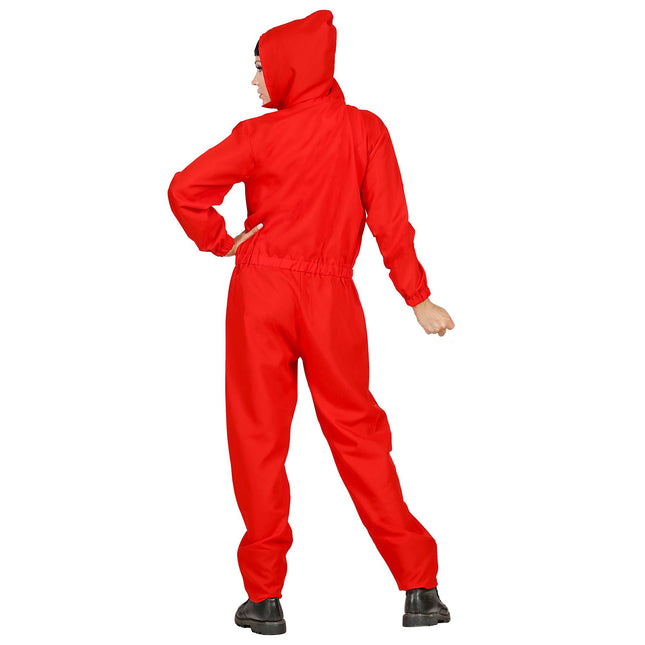 Costume d'Halloween Braqueur de banque rouge
