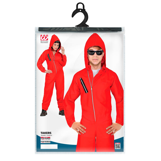 Costume d'Halloween Rouge Enfant Braqueur de banque