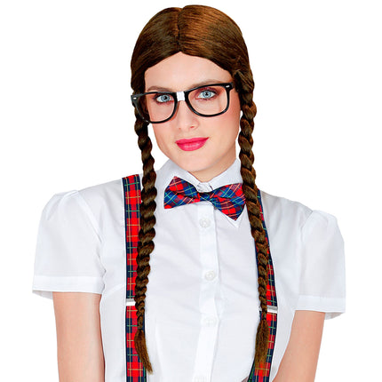 Perruque Oktoberfest Greta brune