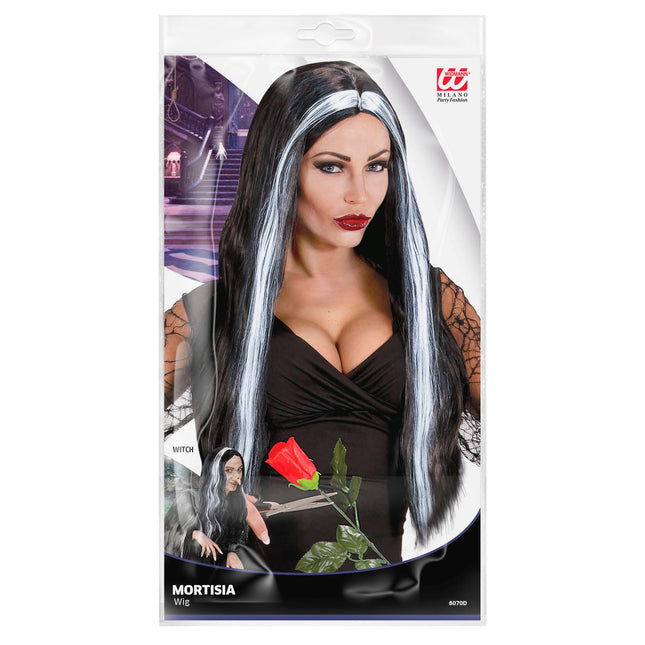 Perruque d'Halloween Mortisia