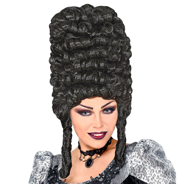 Perruque d'Halloween Noir Gothique