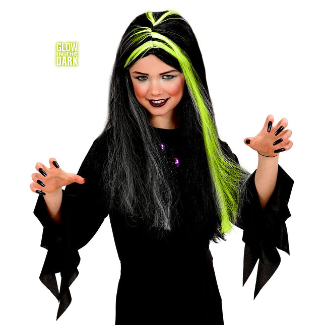 Perruque d'Halloween Enfant Sorcière