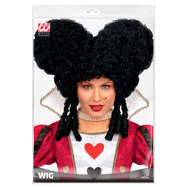 Perruque d'Halloween Baroque noir