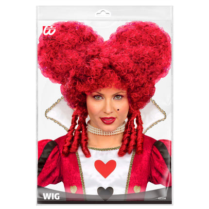 Perruque d'Halloween Rouge Baroque