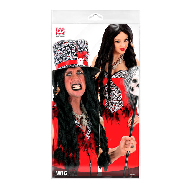 Perruque d'Halloween Voodoo