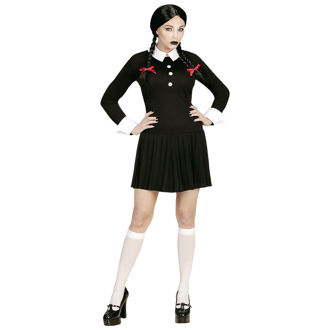 Robe d'Halloween Noir Blanc Dames