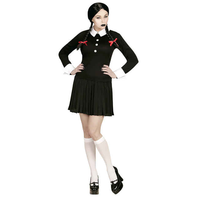 Robe d'Halloween Noir Blanc Dames