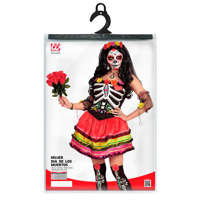 Dia De Los Muertos Dress Coloured Ladies Short