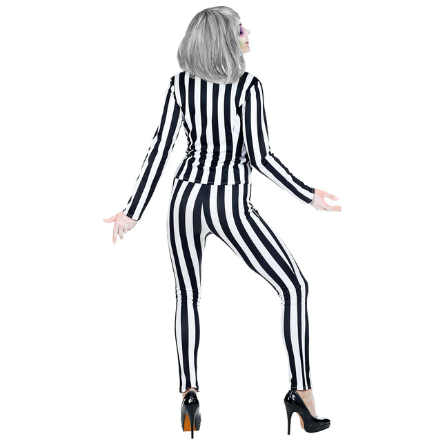 Costume d'Halloween Blanc Noir Dames Esprit