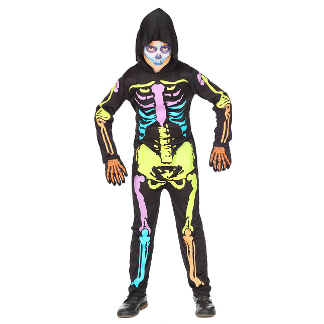 Costume d'Halloween Squelette coloré pour enfant