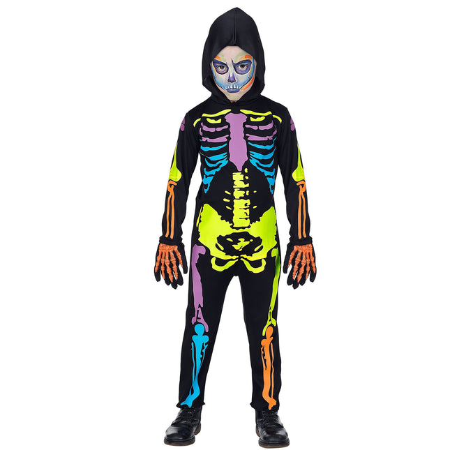 Costume d'Halloween Squelette coloré pour enfant