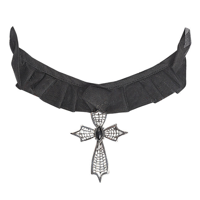 Collier d'Halloween avec croix