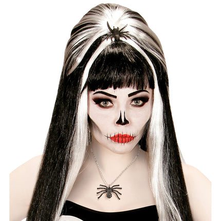 Collier d'Halloween Araignée noire avec diamants