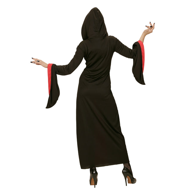 Halloween Robe Rouge Noir Dames Gothique