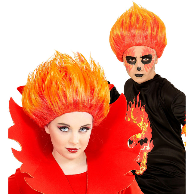 Perruque d'Halloween Feu