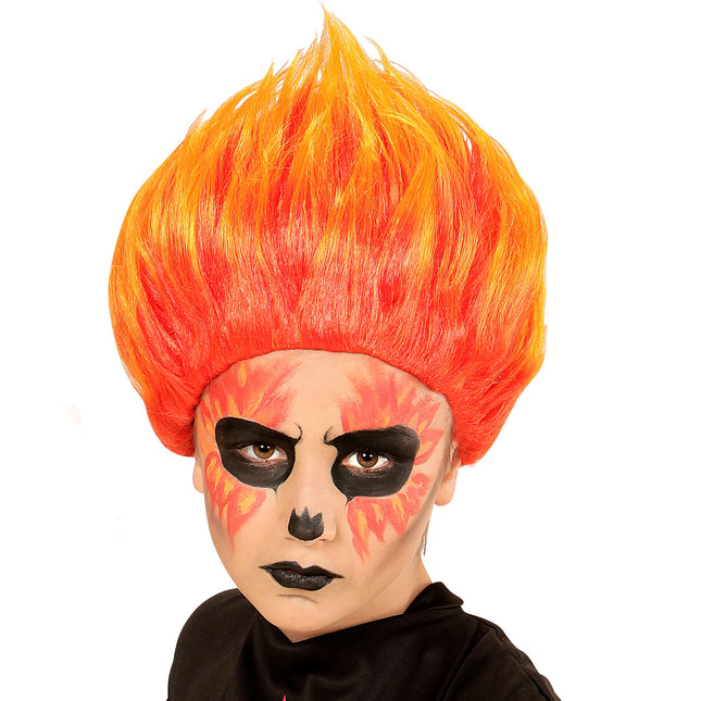 Perruque d'Halloween Feu