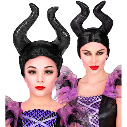 Bandeau d'Halloween Malevizia avec corne