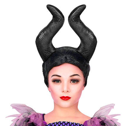 Bandeau d'Halloween Malevizia avec corne
